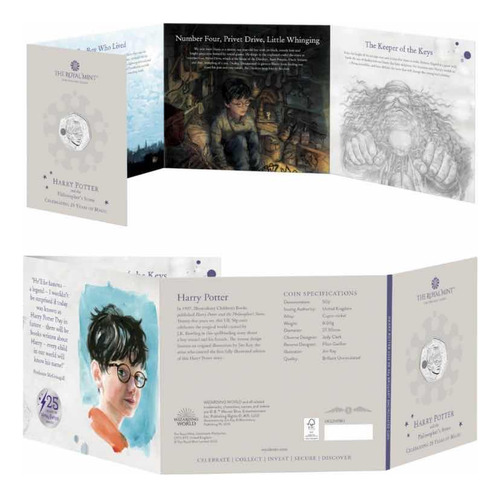 Harry Potter 25 Aniversario 2022 - Moneda Conmemorativa
