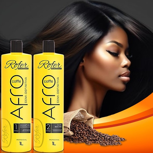 Progressiva Semi Definitiva Afro Coffee Rofer+perfume Cabelo