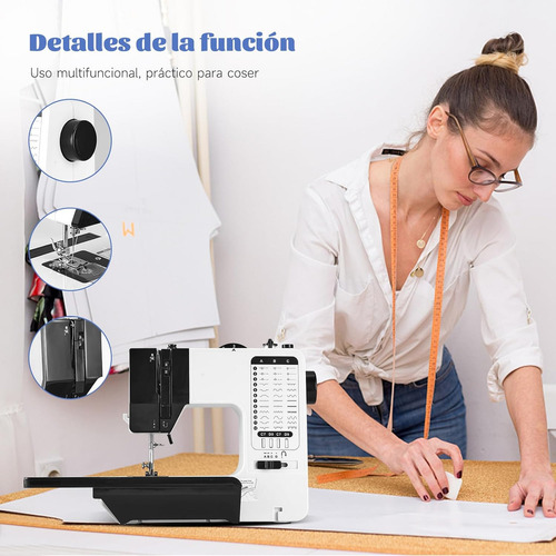 Máquina Coser Eléctrica 38 Puntadas Velocidad Dual Ajustable