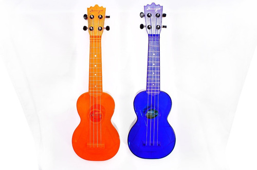Increíble Ukelele Colores Neón Transparente Soprano Practico