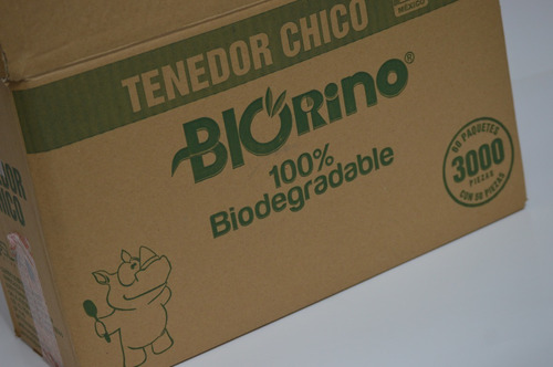 Cuchara Biodegradable Grande Caja Con 40 Paq / 25 Pzas