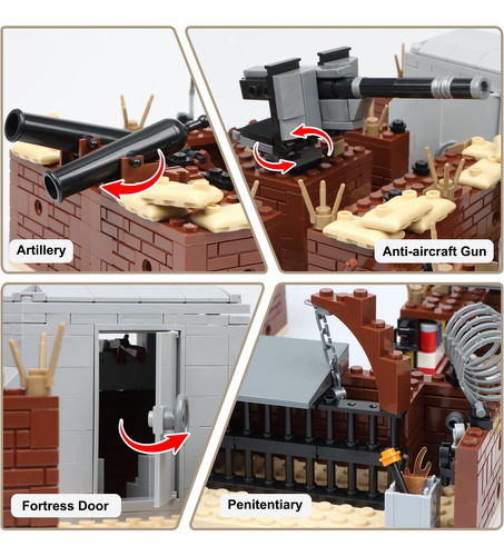Finger Rock Ww2 Juego De Construcción De Trinchera De Búnker