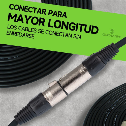 Cable Xlr Para Microfono Coneccion Pro Macho/hembra De 8m