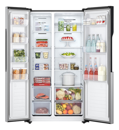 Refrigeradora LG 509lt Multi Air Flow Ls51bpp Plateado