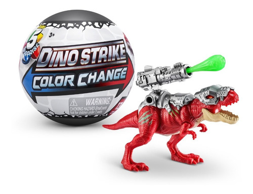 5 Surprise Capsula Dino Strike Color Change Serie 5
