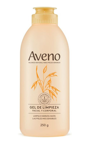 Aveno Gel De Limpieza Rostro Y Cuerpo Piel Sensible X250ml