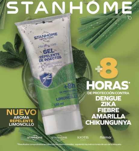 Stanhome Gel Repelente Limoncillo 150ml 8h Hipoalergénico