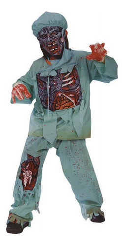 Disfraz Para Niño Doctor Zombi Talla M (8-10)  Halloween