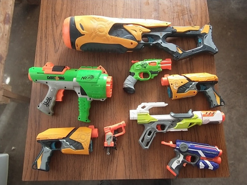 Lote De Lanzadores Nerf