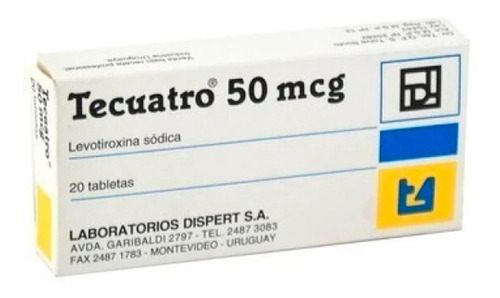 Tecuatro® 75mcg X 20 Comprimidos - Levotiroxina