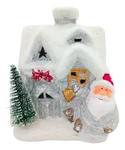 Comprar Adorno Navidad Casita Ceramica C\u002F Luz Decoracion Navideña