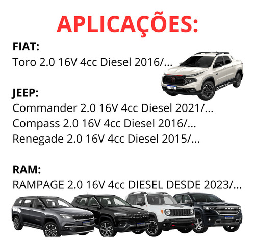 Kit Correia Dentada Toro Volcano Diesel 2.0 16v 2016 A 2020