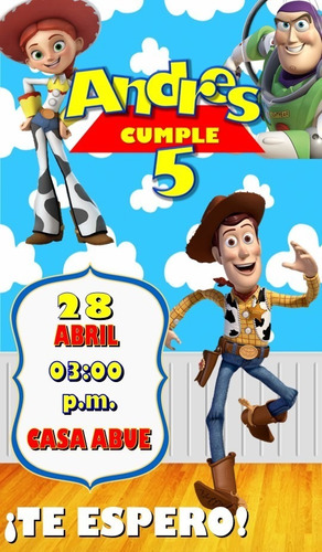 Video Tarjeta Invitación Digital- Toy Story