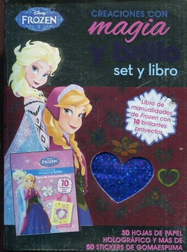 Libro Creaciones Con Magia Y Brillo - Disney Frozen Disney, De Disney. Editorial Parragon En Español