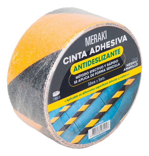 Cinta Antideslizante Autoadhesiva Demarcatoria 5mts X 50mm