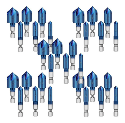 Avellanadores Carpinteria, Mxdbl-005, 30pzs No. 19,16,12,9,8