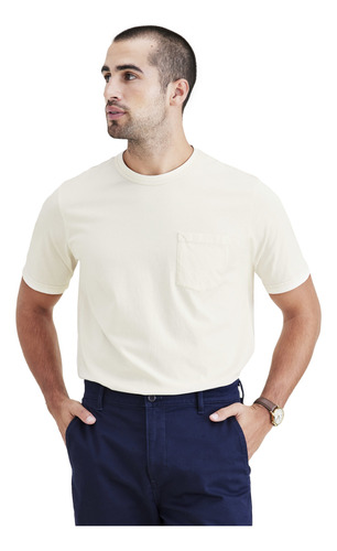 Polera Hombre Pocket Tee Regular Fit Blanco Dockers