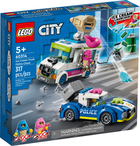 Lego 60314 Persecución Policial Del Camión De Los Helados