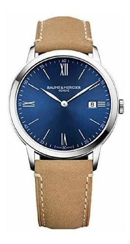 Baume Et Mercier Classima Reloj De Pulsera Azul Dial 10385