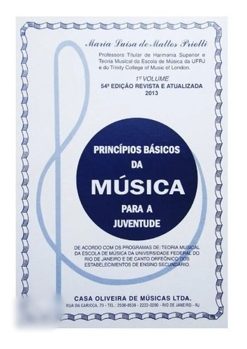 Principios Básicos Música P/ Juventude Maria Priolli Vol 1
