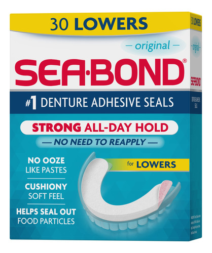 Sea Bond Adhesivo Para Dentadura, Cantidad 30