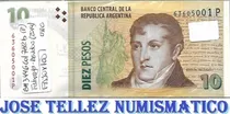 Comprar Fajo 100 Billetes $ 10 Serie P Año 2014 Sin Circular Palermo