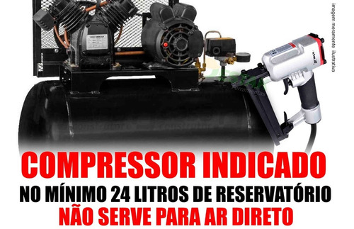 Grampeador Pneumático Pressão 60 A 100psi Uso Profissional