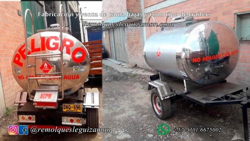 Tanque En Acero Inoxidable, Trailer, Cama Baja, Fabricación