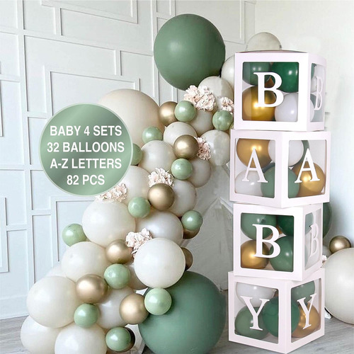 82 Pcs Baby Shower Decorations For Boy Girl Kit - La Caja De