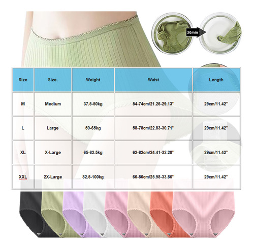 Bragas F Para Mujer, 7 Unidades, Ropa Interior Lisa De Cintu