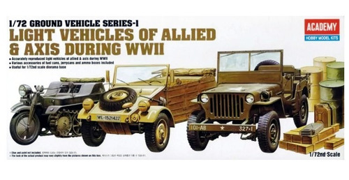 Light Vehicles Of Allied & Axis Wwii 1/72 Academy 13416