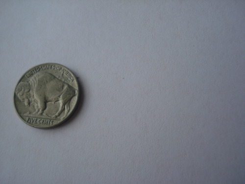 Imagen 2 de 3 de Moneda 5 Centavos De Dolar Búfalo Níquel