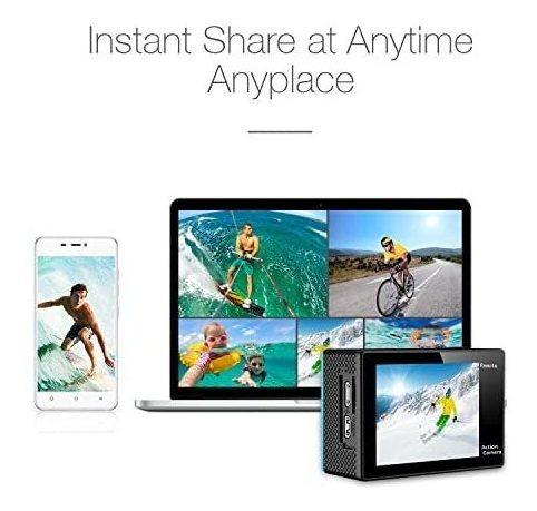 Imagen 5 de 6 de Cámara De Acción Akaso 4k Hd Wifi A Prueba De Agua -aqua