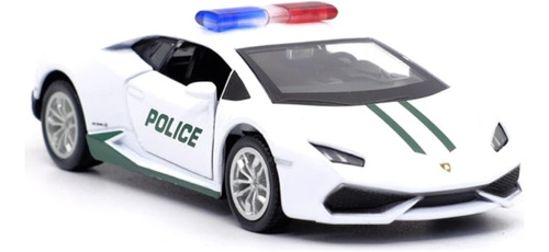 Auto De Colección Lamborgh Huracán Coupé Policia Escala 1:36