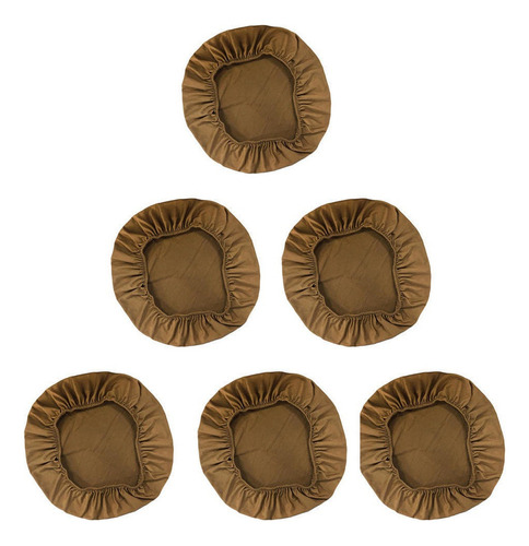 A 6pcs Spandex Funda De Asiento Elástica Cocina Comedor