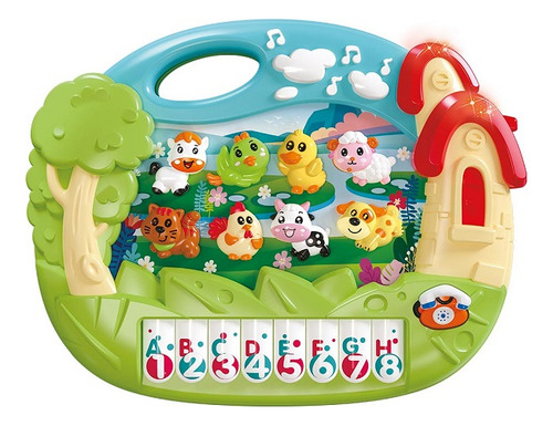 Brinquedo Musical Fazendinha Com Som E Luz Dm Toys