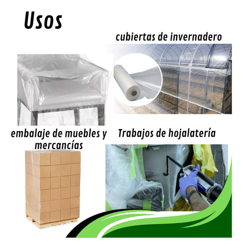 Plástico Transparente Polietileno Cal 600 6mx5m=30m2