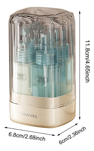 Juego De Botellas De Viaje De 4 Piezas, Contenedor De Azul