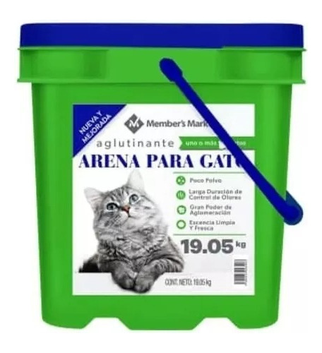 Arena Para Gato 19 Kg Member's Mark Formula Alta Calidad