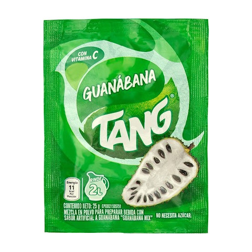 Caja 15 Bebida Polvo Jugo Guanabana Tang 25gr 0677 Ml.