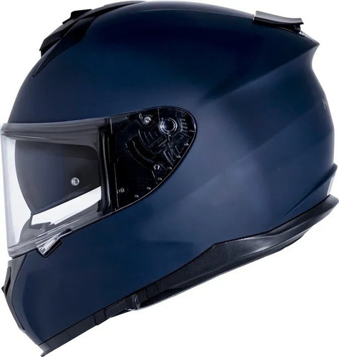 Capacete Norisk Strada Azul Fosco Oculos Interno Lançamento