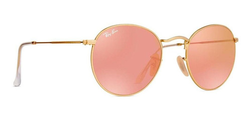 Óculos Ray Ban Round Flash Lenses Rb3447l 112/z2-53