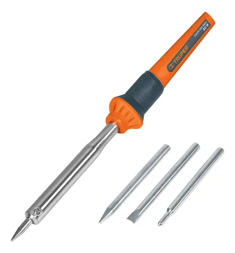 comprar Cautín 60w Tipo Lápiz + 3 Puntas De Repuesto Truper