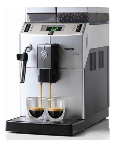 Cafetera automática Saeco Espresso Lirika Plus, color gris, 220 V
