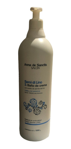 Baño De Crema Olio Anna De Sanctis Semi Di Lino 1 Litro