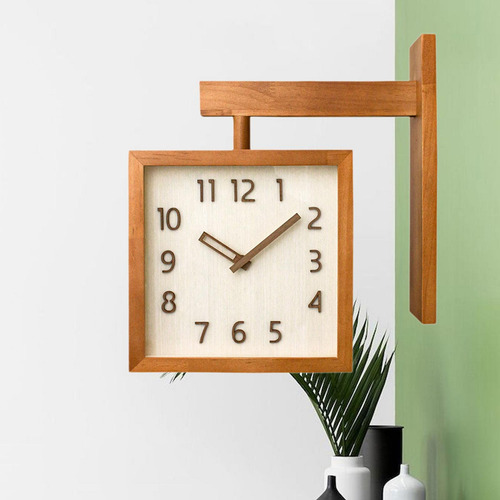 Reloj De Pared Decorativo Para El Hogar, Marrón Oscuro