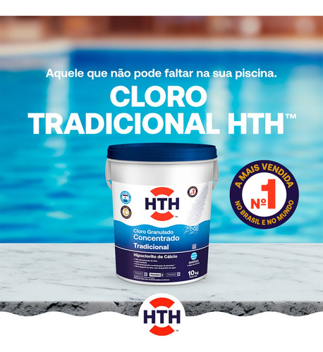 Produto Piscina Hth Tradicional Concentrado Granulado 10k