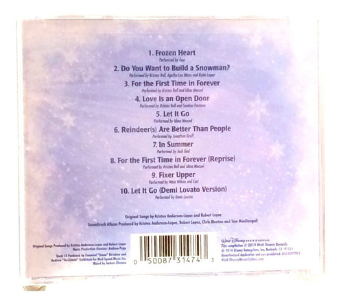 Cd Disney Frozen The Songs (nuevo)