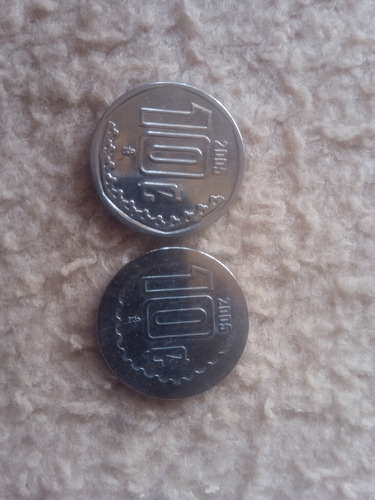 Moneda De 10¢ Con Defecto De Fabricacion Año 2005