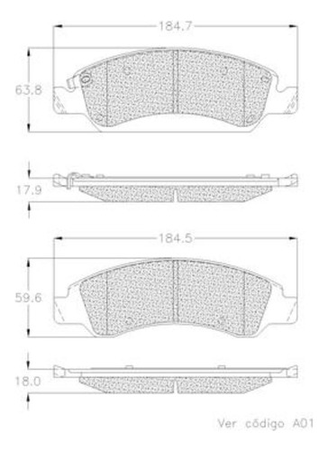 Balatas Delanteras Para Silverado 1500 / 2500 08- Grc Prime